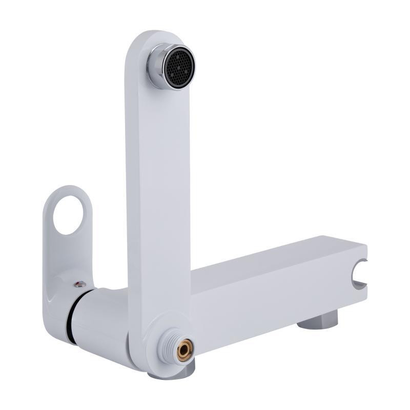 Смеситель для ванны с поворотным изливом, c душевым гарнитуром Qtap Jay QTJAY260CRW45554 Chrome/White Харьков - изображение 5