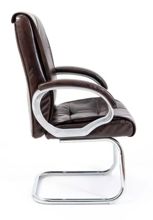 Офісне Конференційне Крісло Richman Arizona Titan Dark Brown Хром CF Коричневий Київ