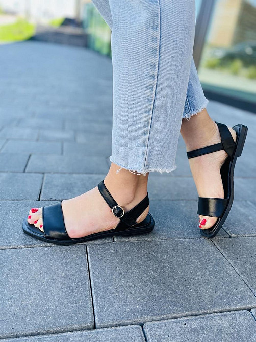 Stella Босоніжки жіночі STELLA 44-71 чорні (літо, шкіра натуральна) (5062) Коломыя - изображение 10