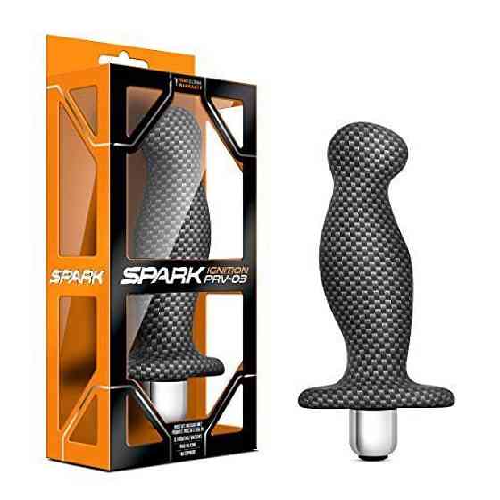 Массажер простаты Blush SPARK IGNITION со съемной вибропулей, цвет карбон Sex Aura Киев