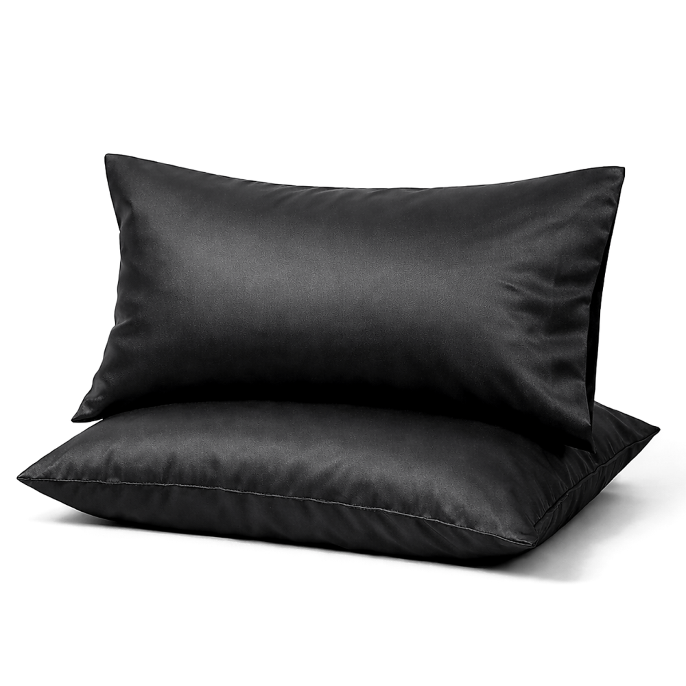 Комплект наволочок Ecotton 50х70 см 2 шт чорного кольору Black Коломия - фото 1