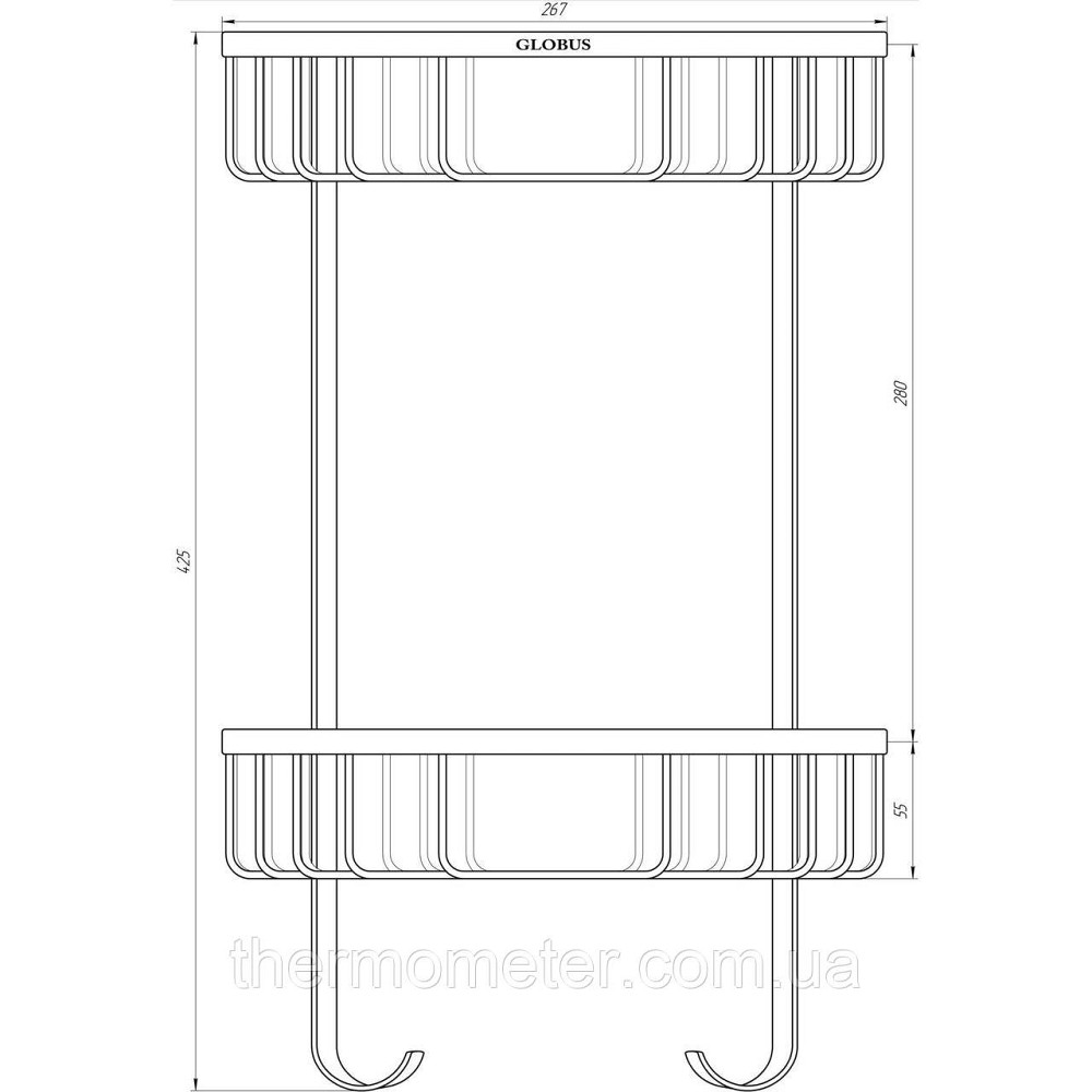 Полка угловая Globus Lux SS 8488 Киев - изображение 2