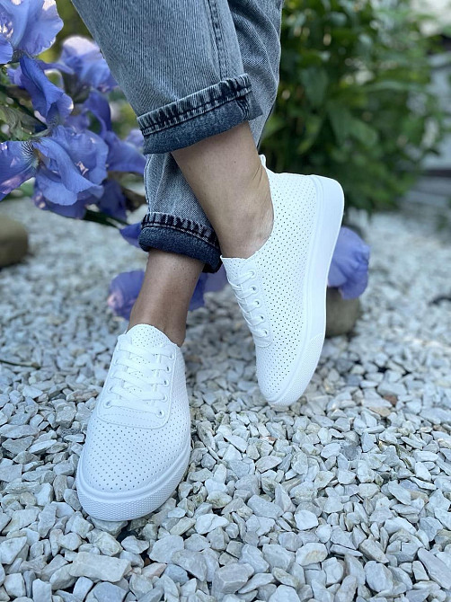 Fashion Мокасини жіночі FASHION 161-262 білі (весна-літо, еко-шкіра) (5075) Коломия - фото 10