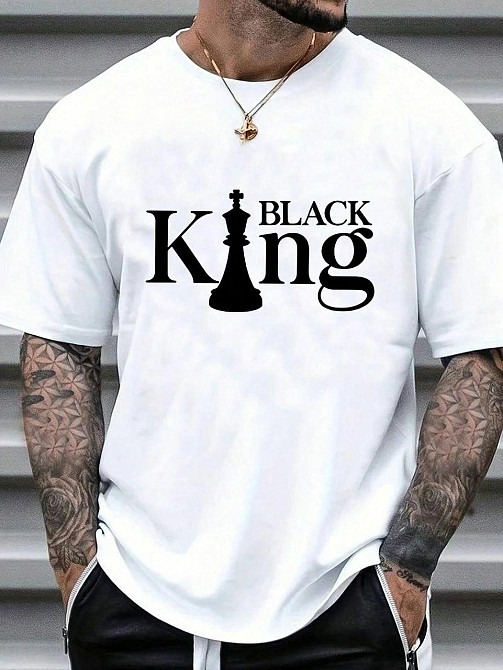 Футболка мужская с принтом  44 Белая 2634325743 Днепр - изображение 1