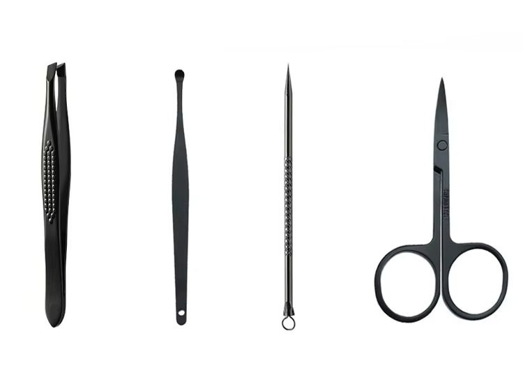 Набор для маникюра педикюра пилочка, пинцет, кусачки в кейсе 16 шт, цвет коричневый Каменец-Подольский - изображение 2