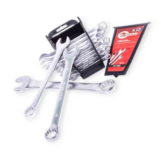 Набор ключей рожково-накидных 6-22 мм 12 шт (планшет) CrV Мукачево