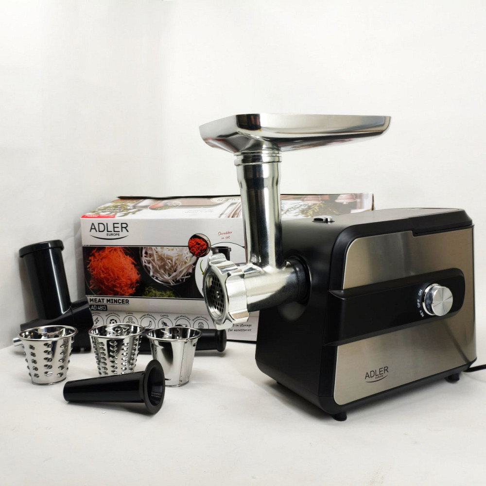 М'ясорубки з шинковкою Adler AD 4813 2000Вт, Електрична м'ясорубка насадка для приготування ковбас CX-64 Львів - фото 10