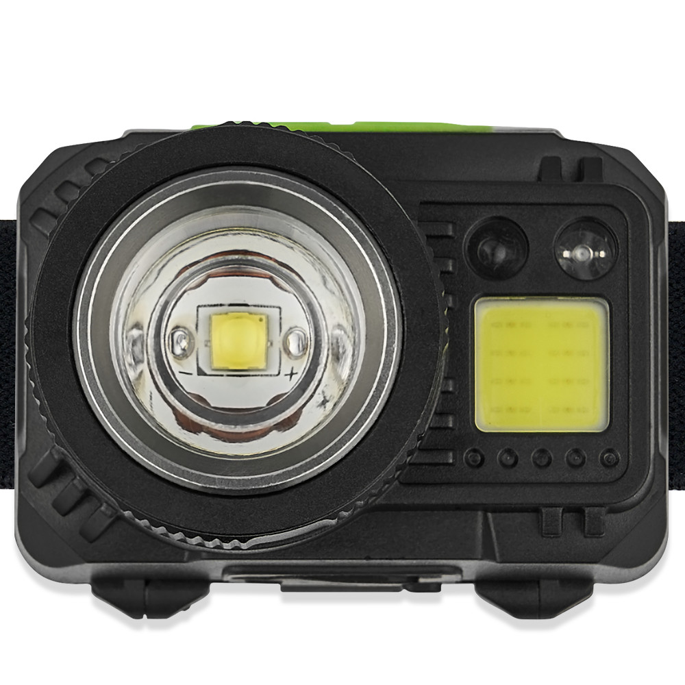 Ліхтар налобний Winso Pro 550Lm, 5W CREE XPG+COB, 1200mAh/3xAAA, з сенсором білий/червоний Львів - фото 2