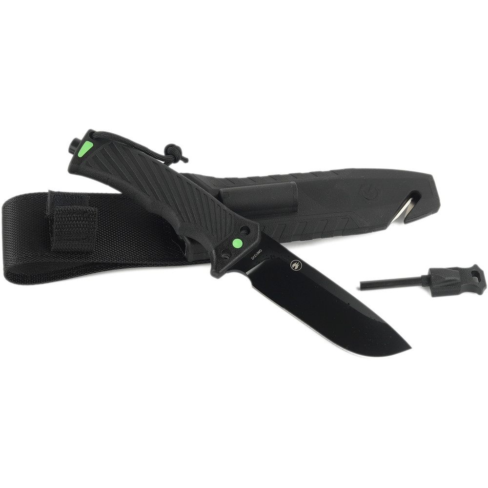 Ніж Ganzo G8012V2-BK чорний (G8012V2-BK) з паракордом Київ - фото 2