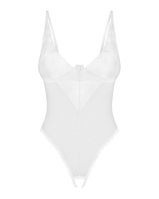 Боди з доступом Obsessive Alissium crotchless teddy, XL/2XL лиф с мягкой чашкой, высокие трусики Sex Aura Киев - изображение 3