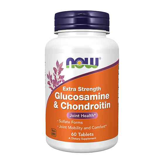 Комплекс для суставов Now Foods Glucosamine & Chondroitin Extra Strength 60 tabs Киев