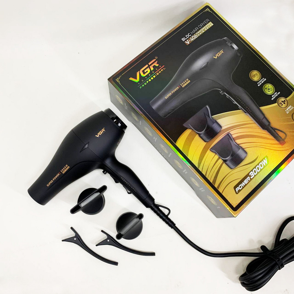 Фени для сушіння волосся VGR V-406 3000Вт, Зручний фен для домашнього використання HP-14 Івано-Франківськ - фото 2