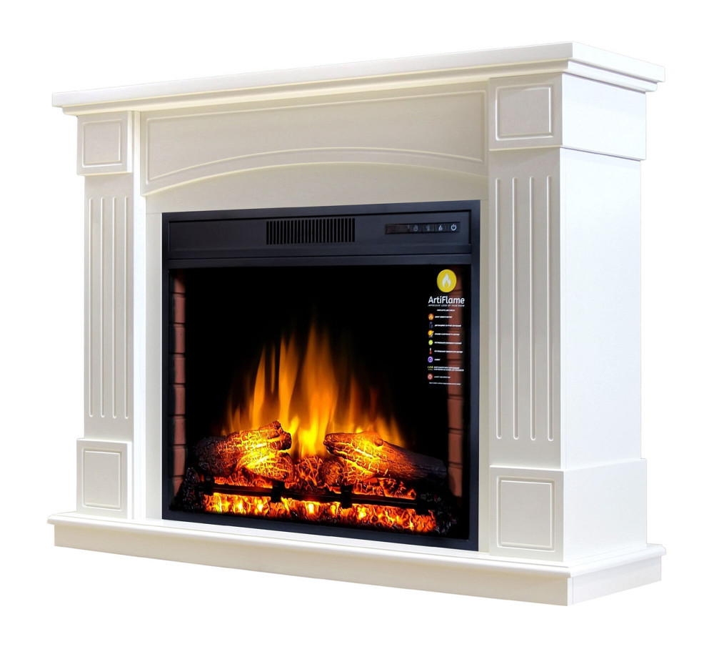 Камінокомплект ArtiFlame BOSTON AF28S БІЛИЙ ДУБ (зі звуком) Львів - фото 1