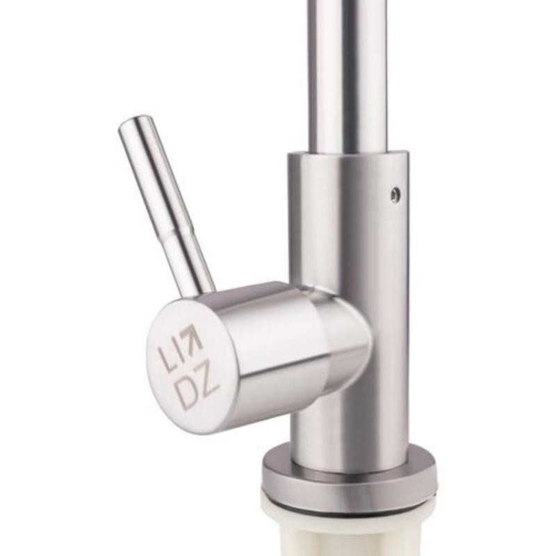 Кран на одну воду для кухні Lidz (NKS) 12 32 015SF-8, сатин Київ - фото 3