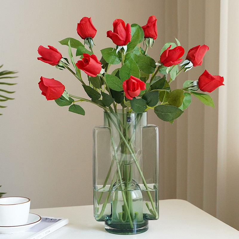 Штучні троянди 5 штук 44 см червоний Київ - фото 2