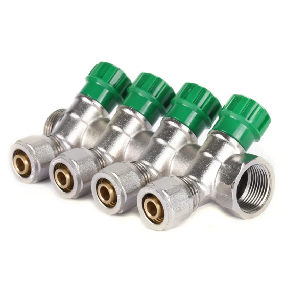 Коллектор вентильный с фитингом Koer KR.1123-4 3/4”x4 ways (KR2831) Киев