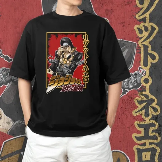 Футболка чоловіча з  принтом Джо Джо Ризотто Неро Розмір 48 Дніпро