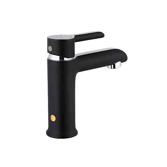 Змішувач для раковини Kroner KRP Essen - SCH010 чорний/хром Київ