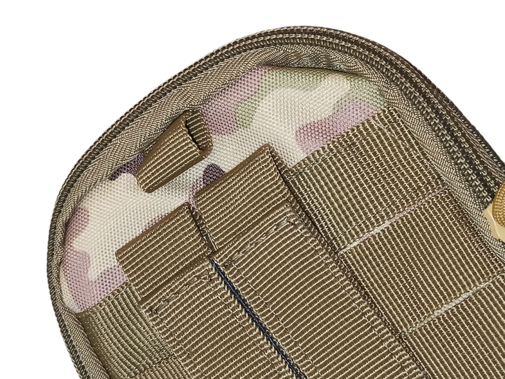 Тактическая мужская поясная сумка 4 кармана 18 на 12 см камуфляжный зеленый Киев - изображение 7