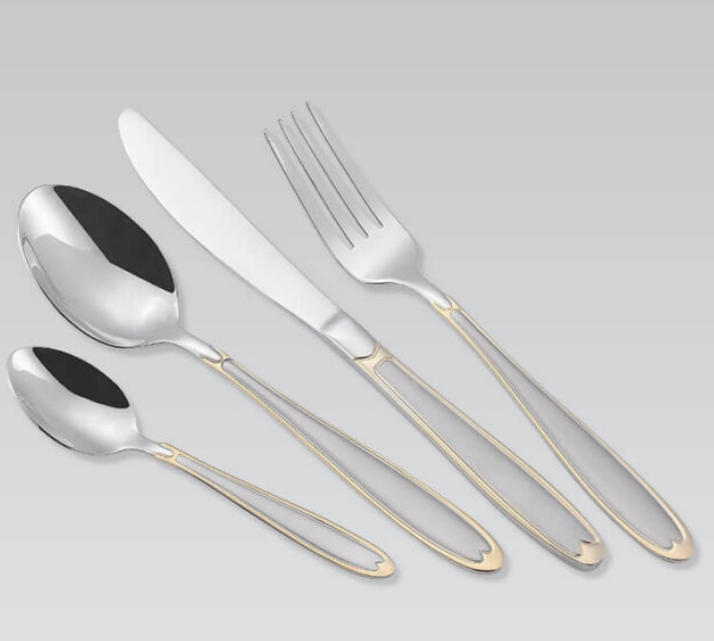 Набір столових приборів 24 предмети золото MR-1515G-24 Maestro Житомир - изображение 1
