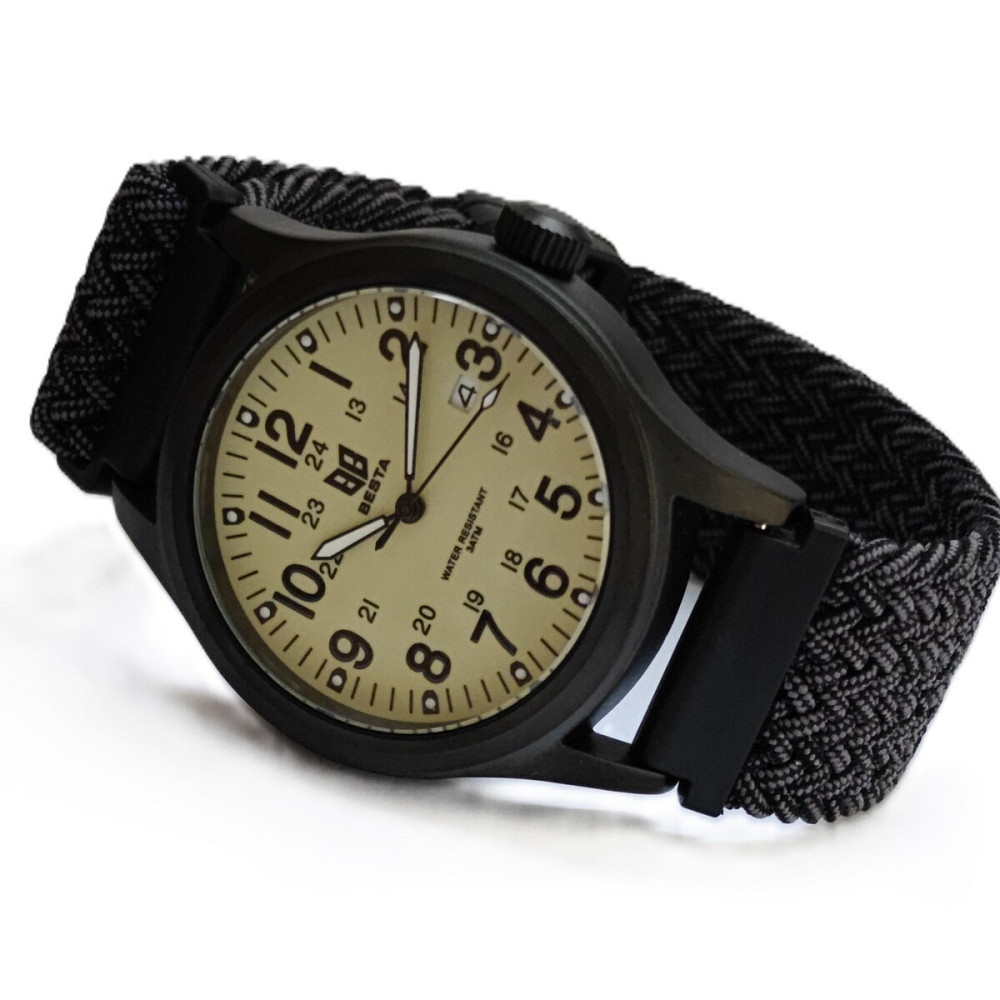 Часы мужские тактические наручные Besta Command Green Nylon (2 ремешка) Винница - изображение 2