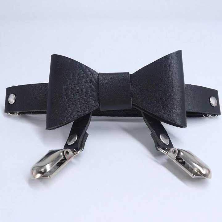 Гартер на 2 ноги з підв'язками для панчох і бантиком 2 шт Чорний Вінниця - фото 7