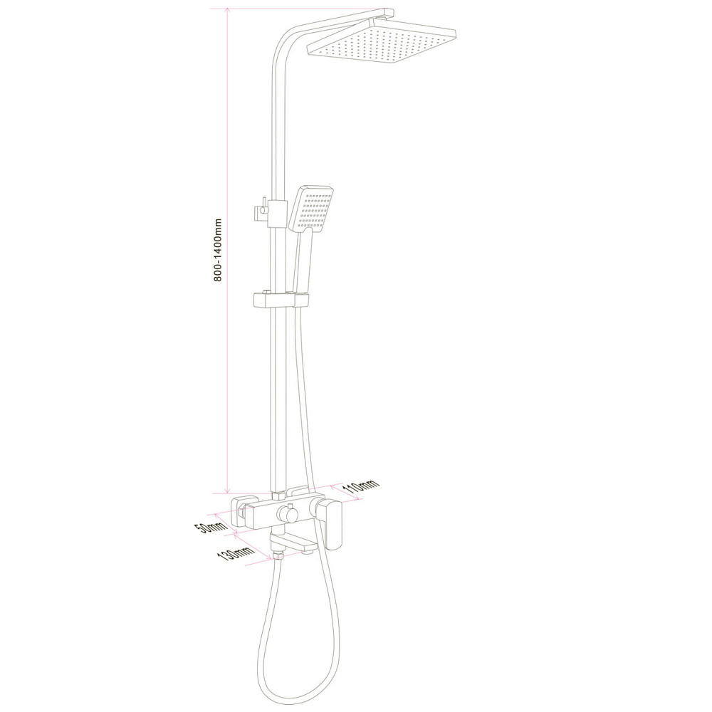 Душевая система Globus Lux ALFA GLAL-1007 (000031786) Киев - изображение 2