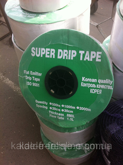 Лента для капельного полива SUPER DRIP TAPE 10см.(500м) эмитерная(корея) Харьков - изображение 2