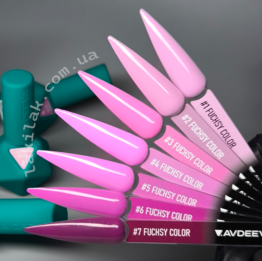Гель-лак Victoria Avdeeva Fuchsy Color №6 (глибокий малиново-фуксійовий) 12 мл HEMA & TPO FREE Херсон - изображение 1
