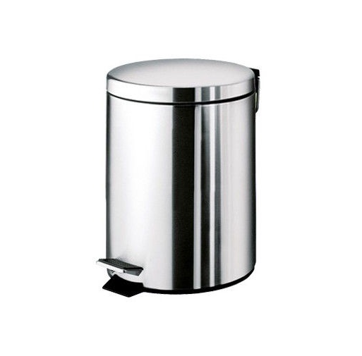 Ведро для мусора Gedy Argenta 3л с педалью (2609-13) Хром Винница - изображение 1