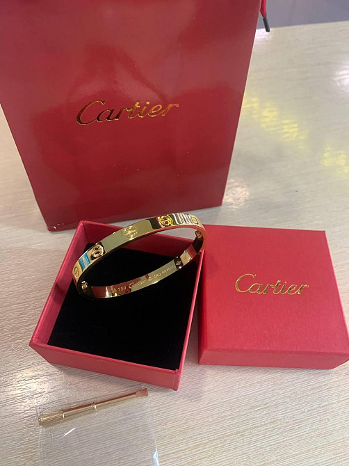 Браслет Cartier Love — символ кохання в сяючому лимонному золоті  | Викрутка в комплекті Одеса - фото 13