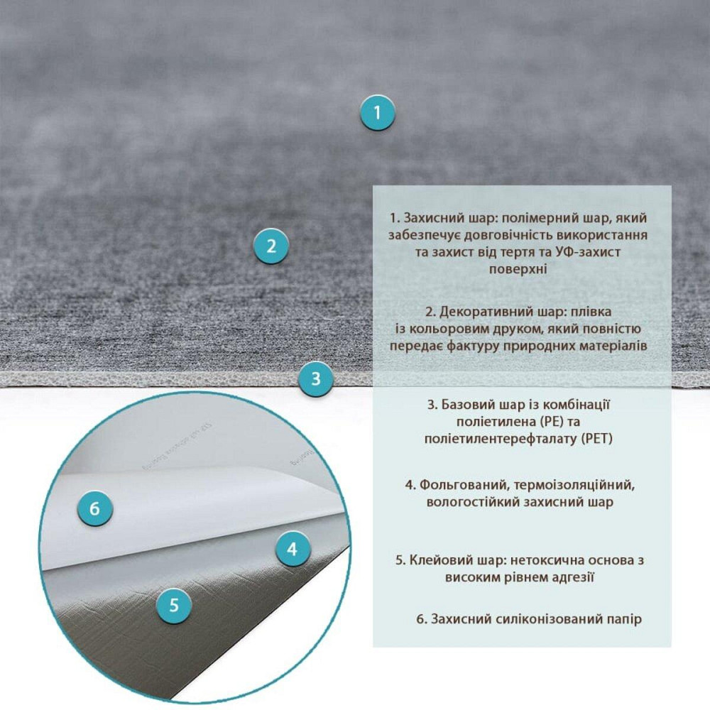 СВП-110 Самоклеюча вінілова плитка 600х300х1,5мм МАТ ціна за 1 шт. SW-00003251 Київ - фото 3