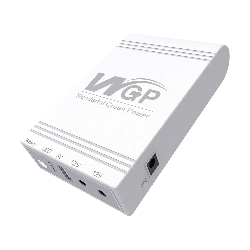 Джерело безперебійного живлення Mini UPS WGP UPS103C 16000mAh 5V/12V/12V, Li-ion 4*4Ah, для роутера і медіаконвертера (42-00248) Київ - фото 2