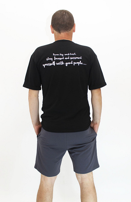 Футболка чоловіча трикотажна Чорний 46 Харків - фото 2