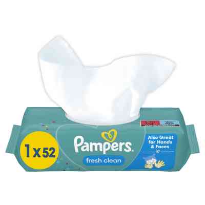 Дитячі вологі серветки Pampers Fresh Clean 52 шт (8001841041360) Вінниця
