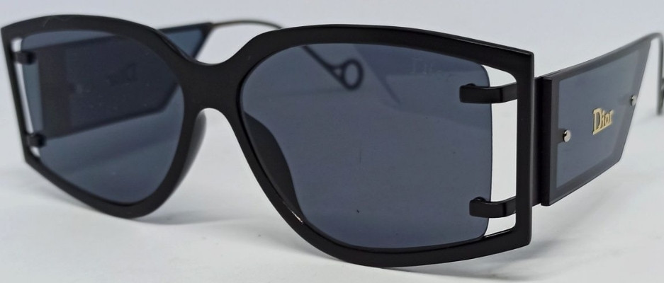 Женские брендовые очень стильные очки черные однотонные в черном метал. Киев - изображение 8