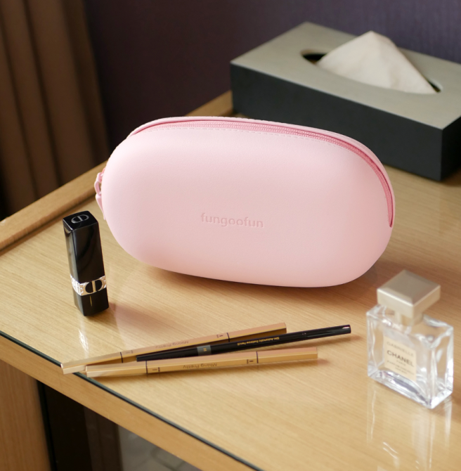 Сумочка силиконовая 2в1 косметичка дорожняя для аксессуаров в ваную комнату и душ,водонепроницаемая,розовая Каменец-Подольский - изображение 5