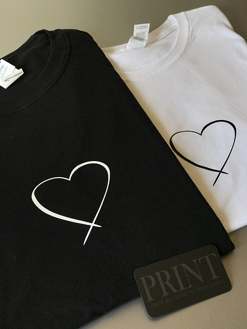Парные футболки для влюбленных парня и девушки Сердце Черновцы - изображение 3