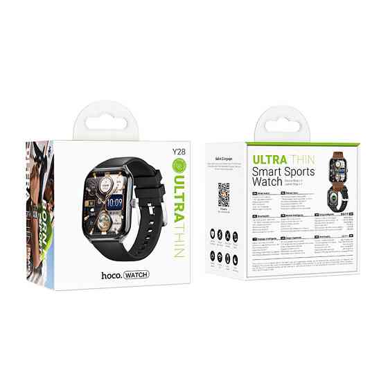 Смарт-часы HOCO Y28 AMOLED 49mm. 200 mAh. IP67 Smart sports watch (call version) Black Одесса