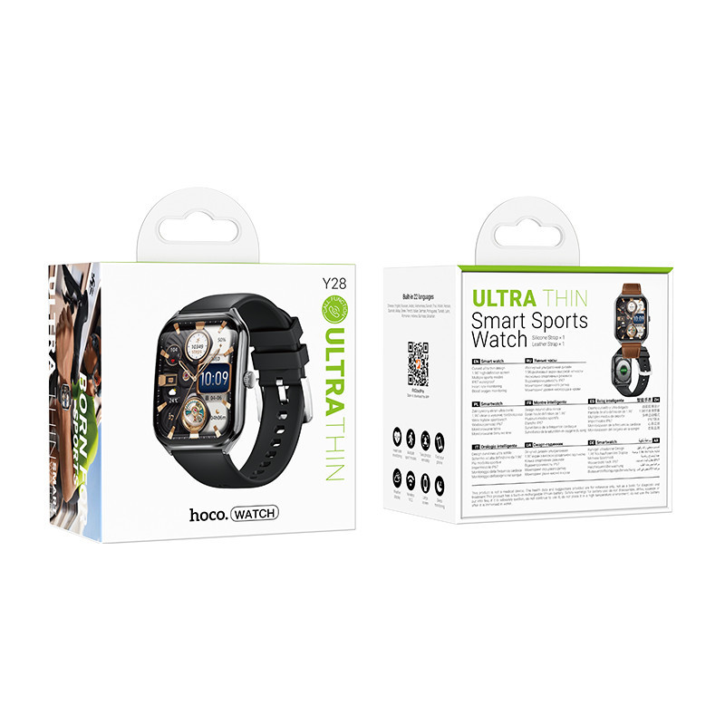 Смарт-годинник HOCO Y28 AMOLED 49mm. 200 mAh. IP67 Smart sports watch (call version) Black Одеса - фото 2