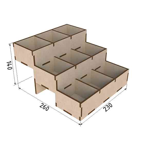 Органайзер EKOSTAR для чая (дерево) 26*23см Киев