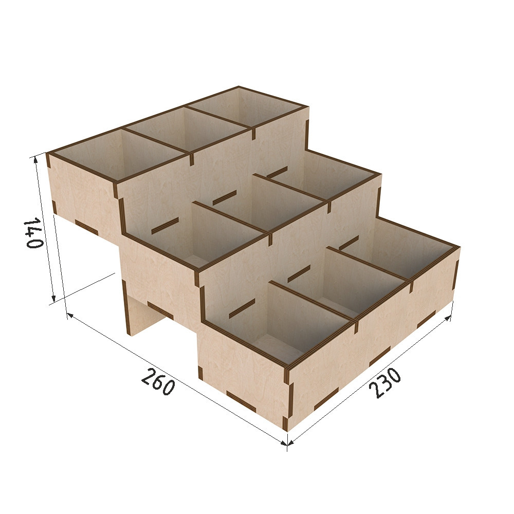Органайзер EKOSTAR для чая (дерево) 26*23см Киев - изображение 3