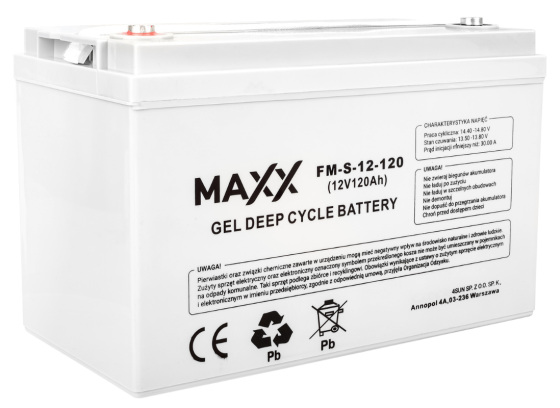 Акумулятор гелевий 4SUN MAXX GEL DEEP CYCLE 120Ah 12V (B0012 AKU72) (12-FM-S-120) акб Київ