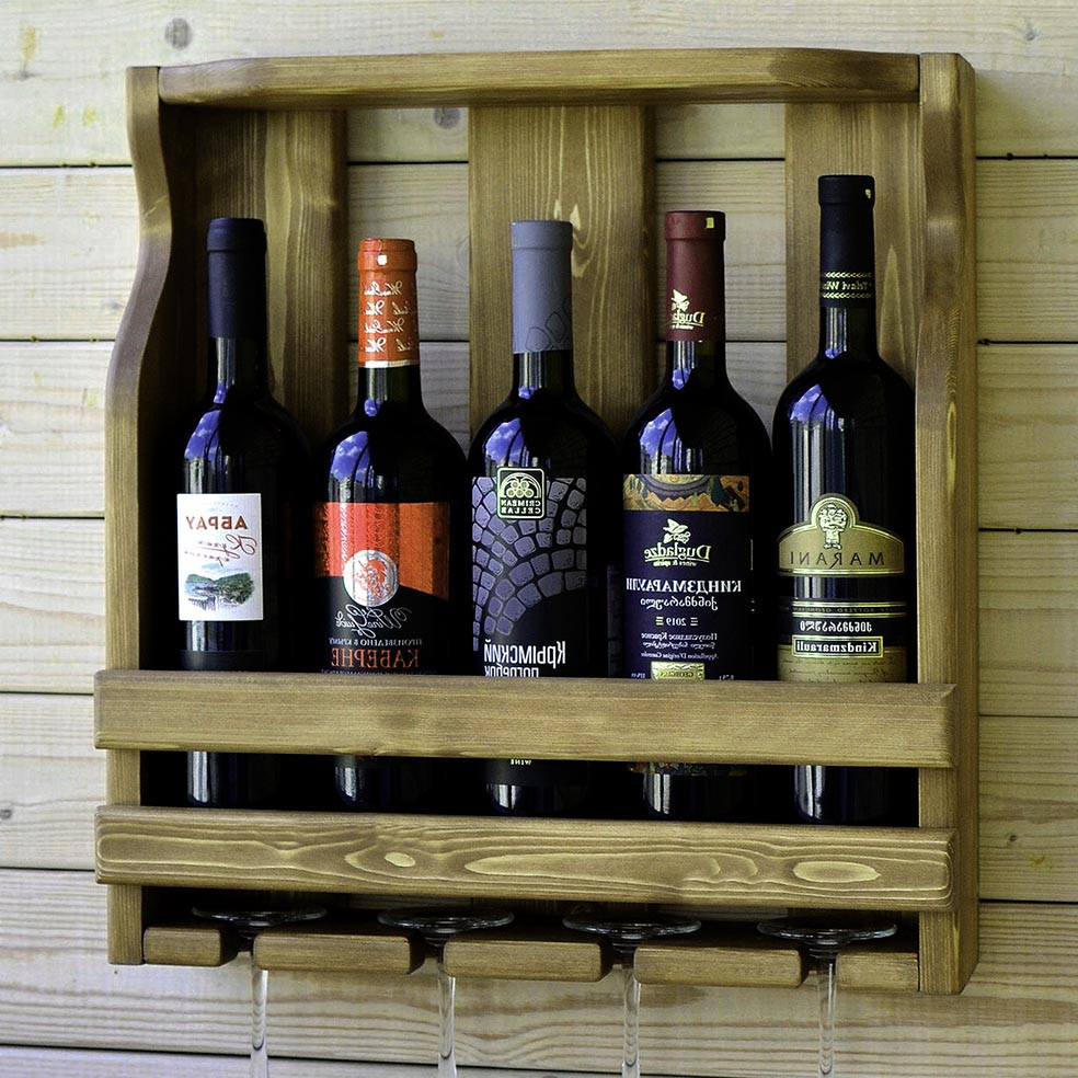 Настінна винна полиця "Сікагура" мускат Миколаїв - фото 1