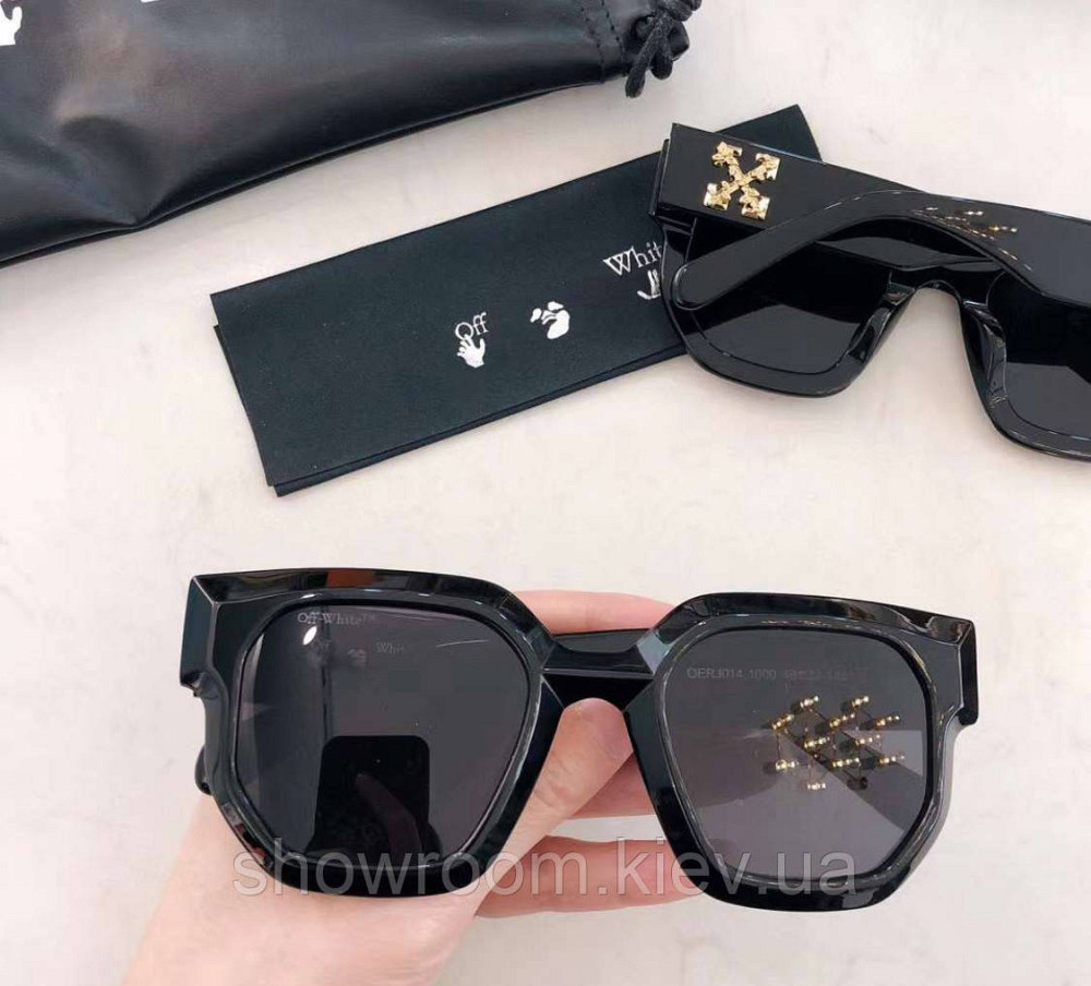 Мужские солнцезащитные очки OFF WHITE OERJ014 black Lux Киев - изображение 2