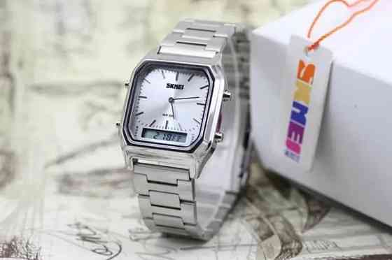 Наручний чоловічий годинник Skmei 1220 Tango Сріблисті Вінниця