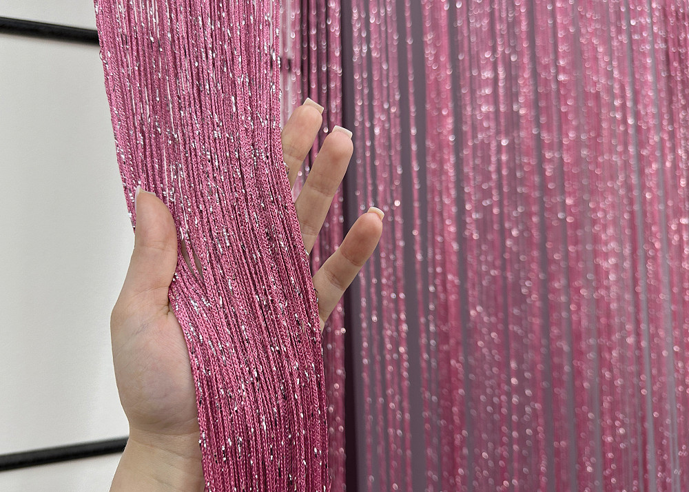 Шторы-нити с люрексом Малиновый 300х300см 1 шт (61-125) Киев - изображение 5