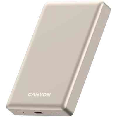 Батарея универсальная Canyon 10000mAh OnPower 510 slim Magsafe PD/20W Beige (CNS-CPB510BE) Винница