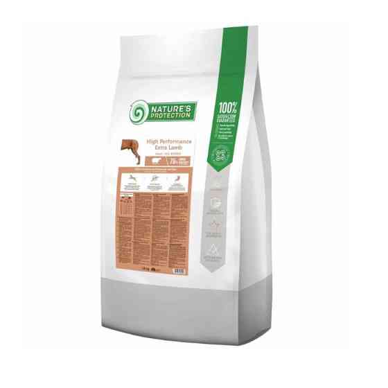 Nature's Protection High Performance Extra Lamb Adult Сухий корм для дорослих активних собак середніх і великих порід з ягням, 18 кг Киев