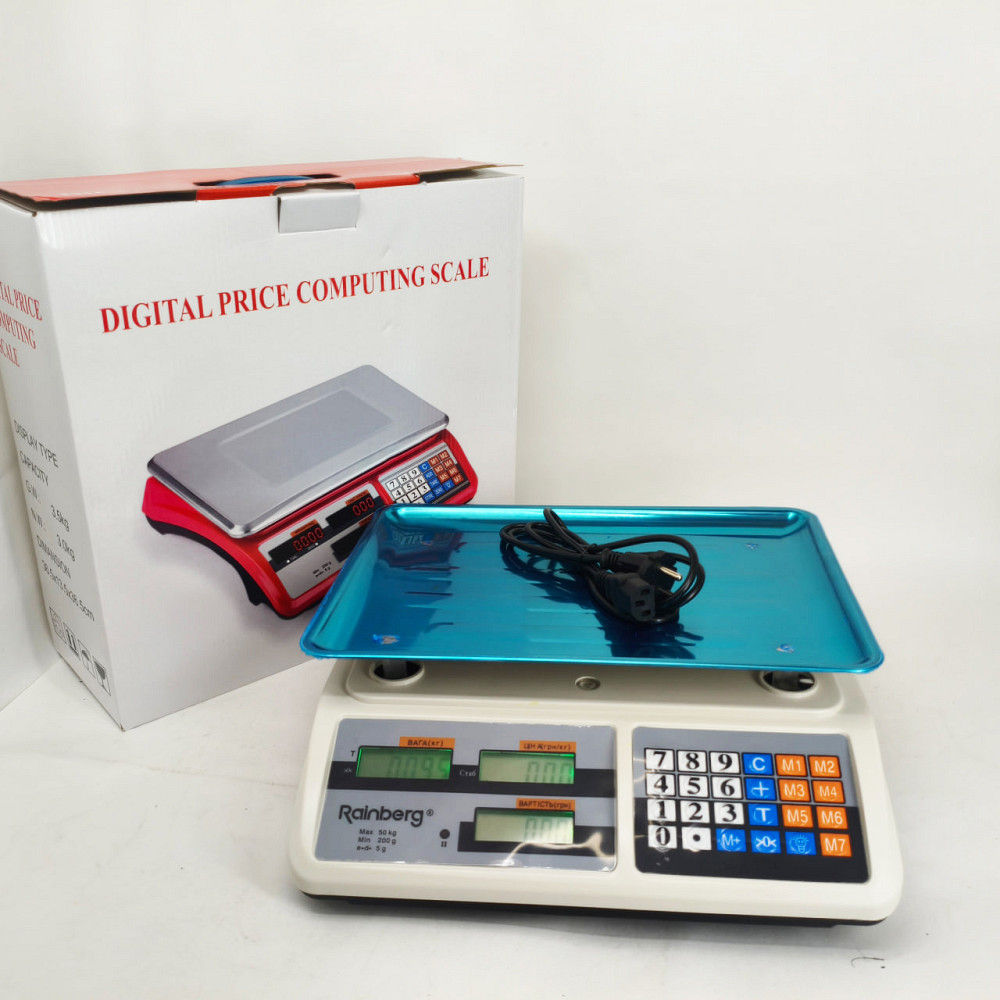 Весы для приемки товара Rainberg RB-311 55кг, Кухонные весы для взвешивания продуктов TX-59 Львов - изображение 4